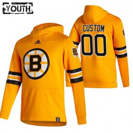 Dětské Boston Bruins Personalizované 2020-21 Reverse Retro Pullover Mikiny Hooded